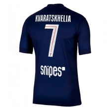 Paris Saint-Germain Khvicha Kvaratskhelia #7 Hemmatröja 2025-26 Korta ärmar